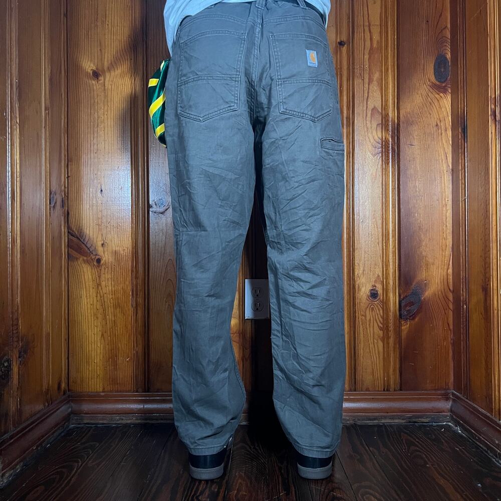 Carhartt 34x30 Workwear Carpenter Pants Gray Relaxed